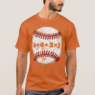 Camiseta Béisbol Blanco Costuras Rojas Deporte Divertido 64