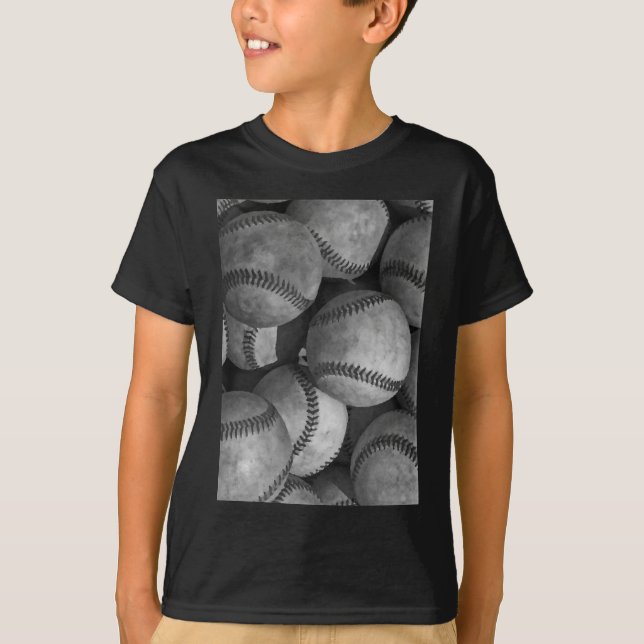 Camiseta Béisbol blanco y negro (Anverso)