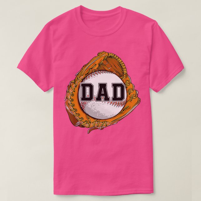 Camiseta Béisbol Catch Glove Béisbol papá de béisbol F (Diseño del anverso)