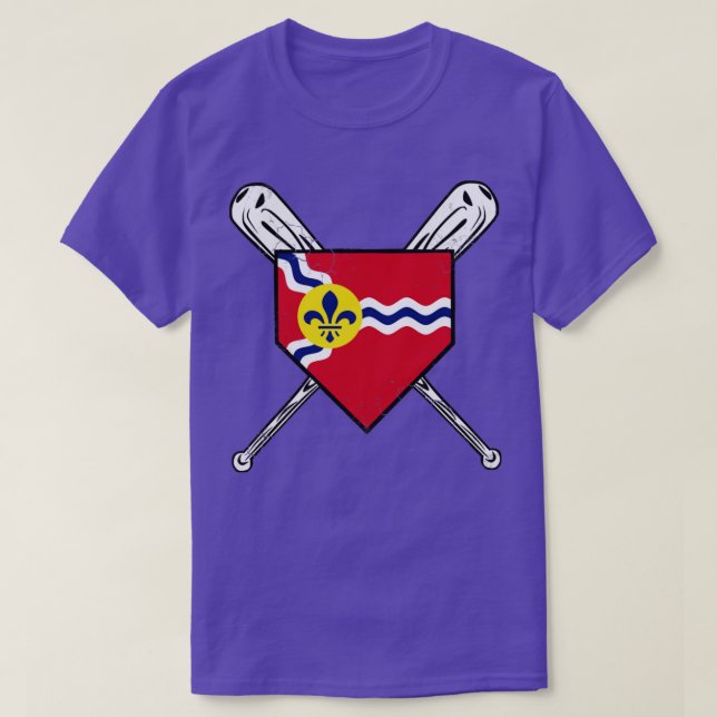 Camiseta Béisbol con bandera de San Luis (Diseño del anverso)