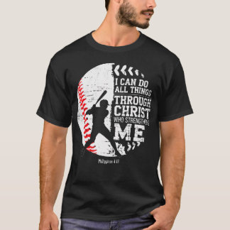 Camiseta Béisbol Cristiano Puedo Hacer Todas Las Cosas Reli