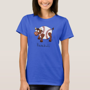 Camiseta Béisbol Cute Kids Personalizado Bull