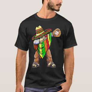 Camiseta Béisbol Dabbing De Mexican Poncho Mayo Cinco