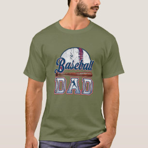 Camiseta Béisbol Dad Tee   Regalo del Día del Padre
