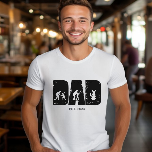 Camiseta Béisbol DAD y Child EST. Regalo personalizado (Subido por el creador)