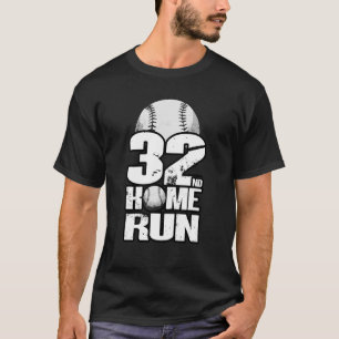 Camiseta Béisbol de 32 años Vintage de 32 años Cumpleaños 1
