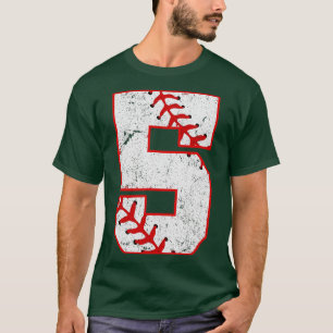 Camiseta Béisbol de 5 años de edad León número 5 Vintage 5