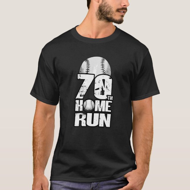 Camiseta Béisbol de 70 años de antigüedad 70 años (Anverso)