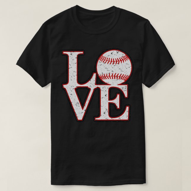 Camiseta BÉISBOL de amor molesto de época (Diseño del anverso)