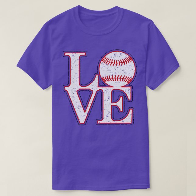 Camiseta BÉISBOL de amor molesto de época (Diseño del anverso)