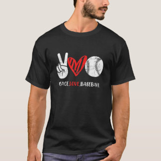 Camiseta Béisbol de amor por la paz
