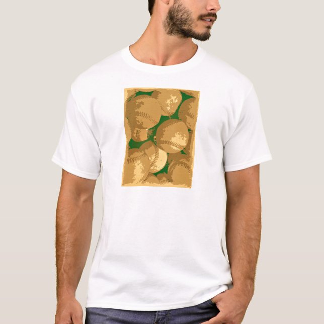 Camiseta Béisbol de arte pop (Anverso)