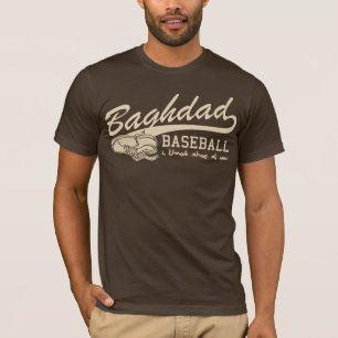 Camiseta béisbol de Bagdad - lanzo el zapato en usted