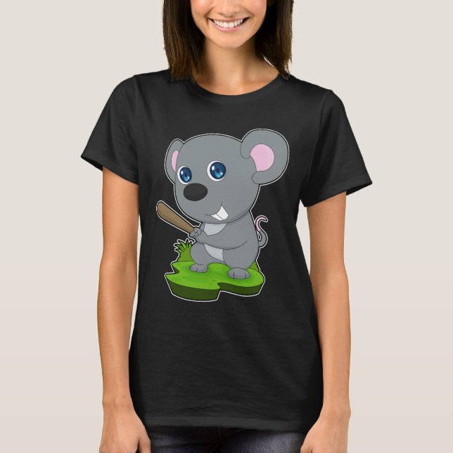 Camiseta Béisbol de béisbol de ratón (Anverso)