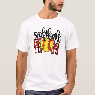 Camiseta Béisbol de béisbol mamá Softball Mama's Day 2