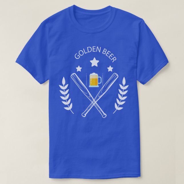Camiseta béisbol de cerveza (Diseño del anverso)