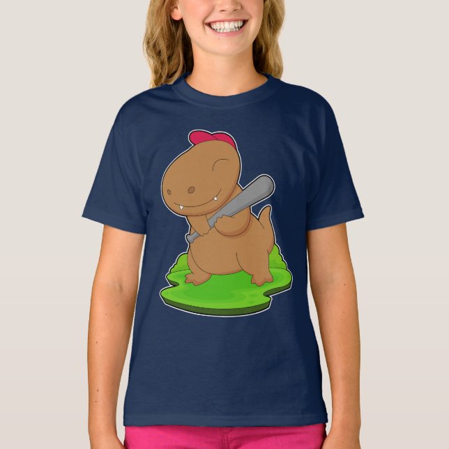 Camiseta Béisbol de dinosaurios (Anverso)