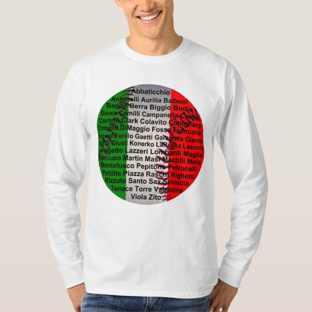 Camiseta Béisbol De Estados Unidos Italiano (Anverso)