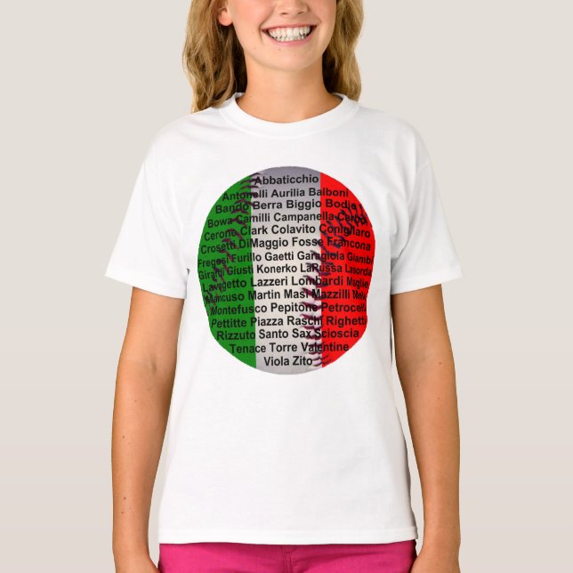 Camiseta Béisbol De Estados Unidos Italiano (Anverso)