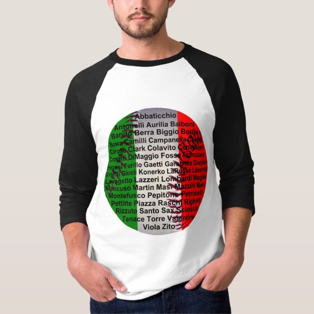 Camiseta Béisbol De Estados Unidos Italiano (Anverso)