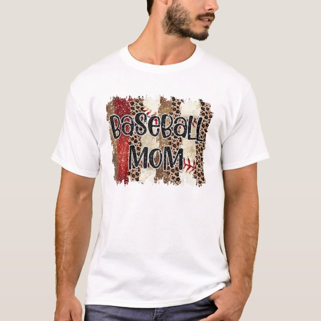 Camiseta Béisbol de Estampado de Leopardo Bendito (Anverso)