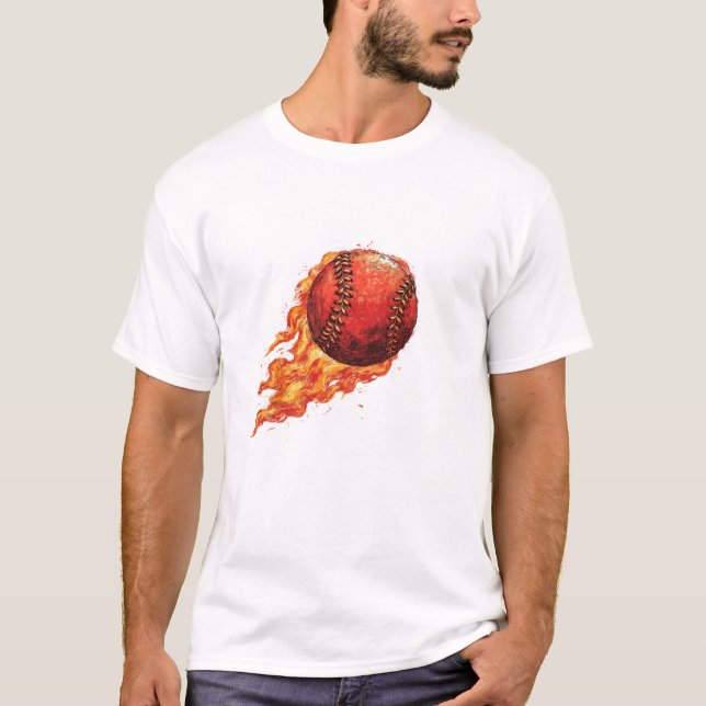Camiseta Béisbol de Fuego  (Anverso)
