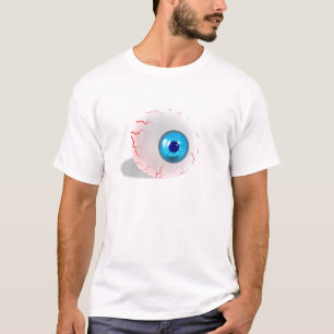 Camiseta Béisbol de horror azul