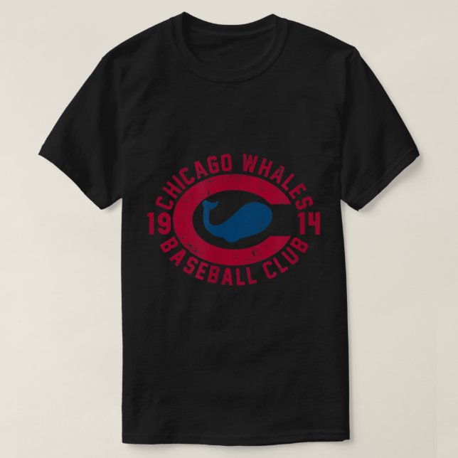 Camiseta Béisbol de la Liga Federal de Ballenas de Chicago (Diseño del anverso)