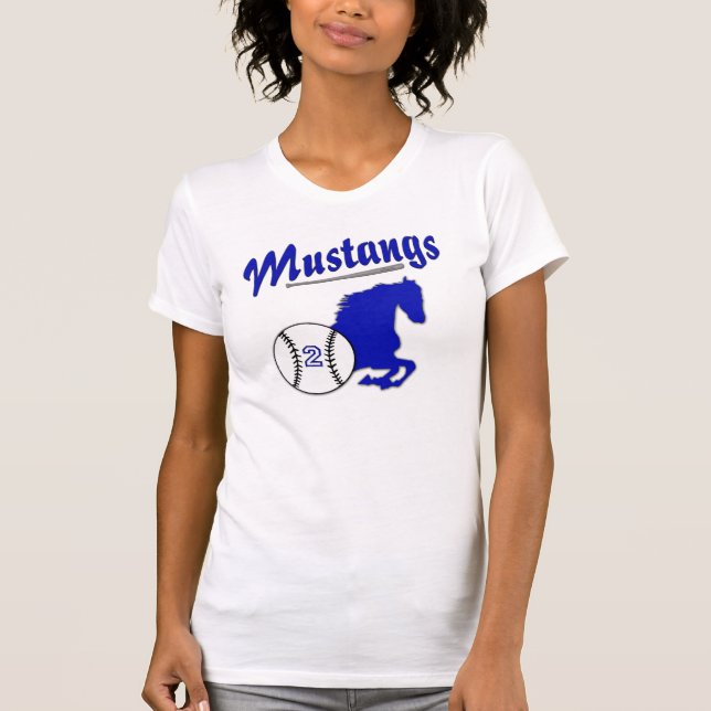 Camiseta Béisbol de los mustangos (Anverso)