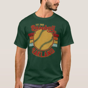 Camiseta Béisbol De Oakland De Vintage Est 1968 L