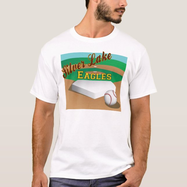 Camiseta Béisbol de plata del lago (Anverso)