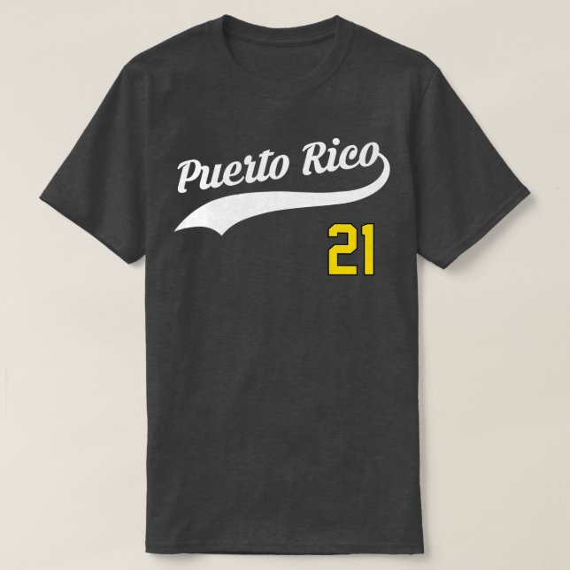 Camiseta Béisbol de Puerto Rico 21 para hincha de Béisbol d (Diseño del anverso)