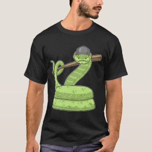 Camiseta Béisbol de serpiente Bate de béisbol