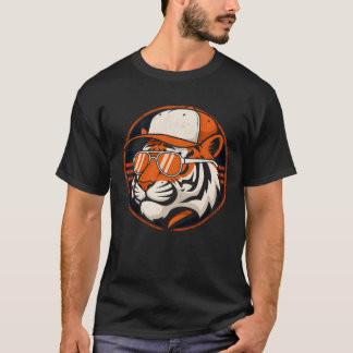 Camiseta Béisbol de Tigres Vintage Tigre Atemporal