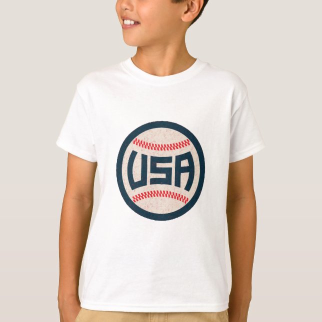 Camiseta Béisbol del Equipo USA (Anverso)