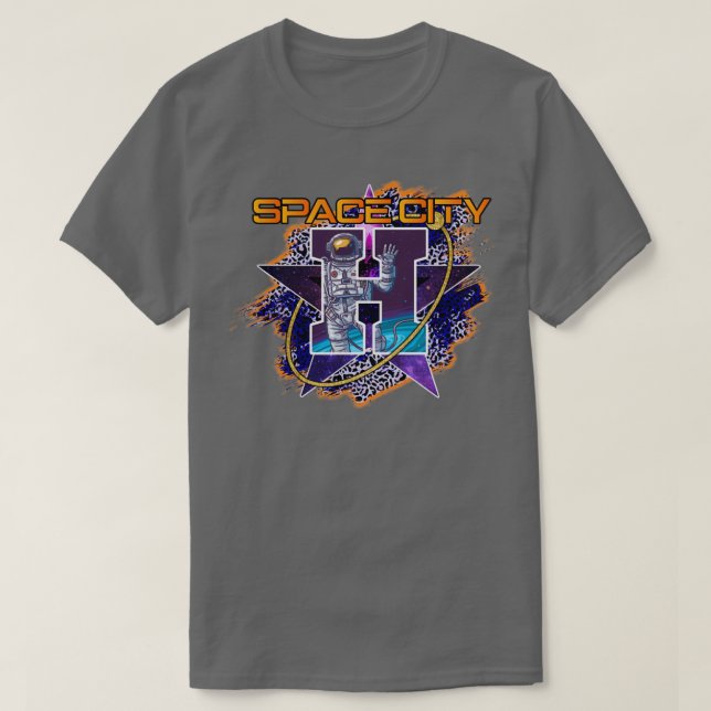 Camiseta Béisbol del Leopardo de la Ciudad del Espacio (Diseño del anverso)