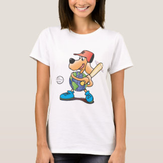 Camiseta Béisbol del perro de la tierra