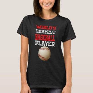 Camiseta Béisbol deportivo del jugador de béisbol más Okaye