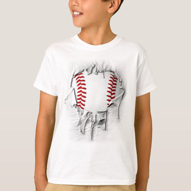 Camiseta Béisbol desgarrado (Anverso)