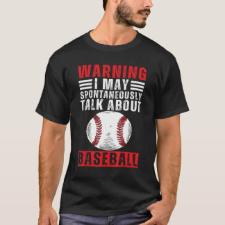 Camiseta Béisbol dice: Ba de jugador de béisbol femenino