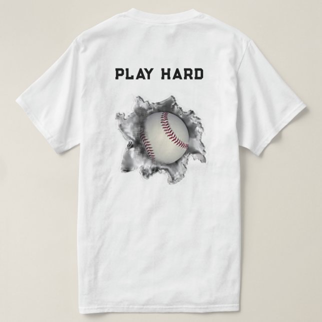 Camiseta Béisbol divertido (Reverso del diseño)