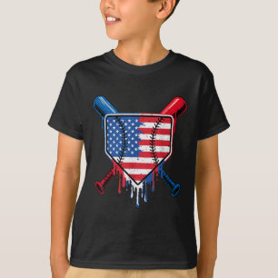 Camiseta Béisbol Drin Boys Helado Patriótico Estadounidense