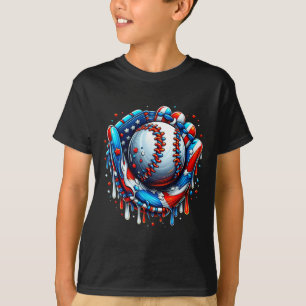 Camiseta Béisbol Drip Helado Crema Sprinkles Glove De Béisb