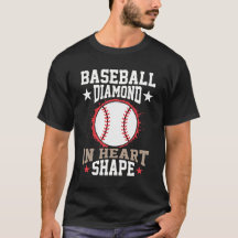 Béisbol en forma de corazón de diamante
