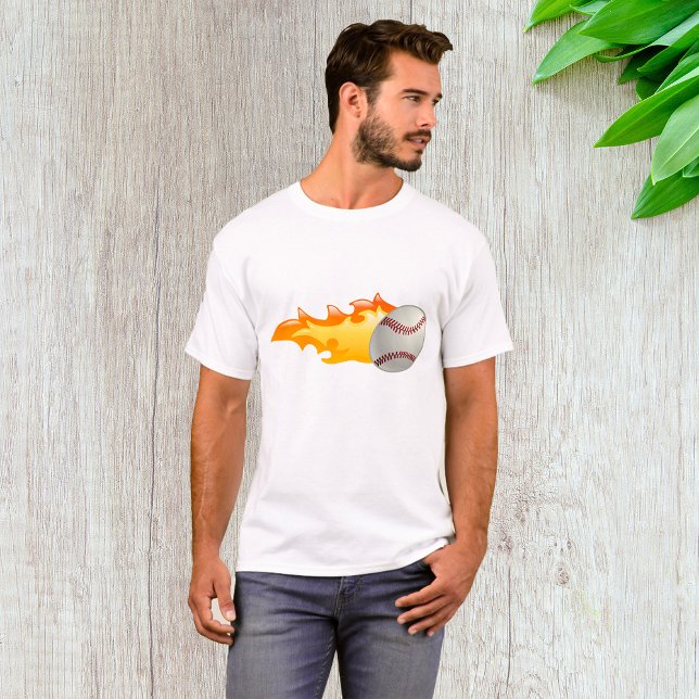 Camiseta Béisbol en llamas (Subido por el creador)