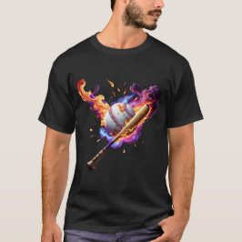Camiseta Béisbol en llamas.