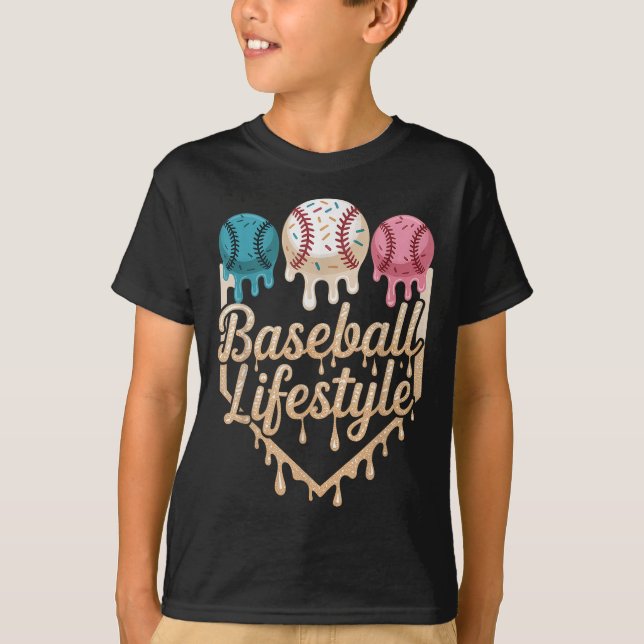 Camiseta Béisbol Estilo de vida 101 Apósito de béisbol juve (Anverso)