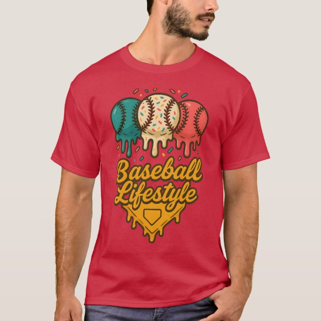 Camiseta Béisbol Estilo de vida 101 Apósito de béisbol juve (Anverso)