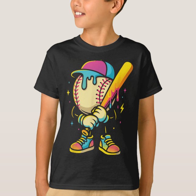 Camiseta Béisbol Estilo de vida 101 Apósito de béisbol juve (Anverso)
