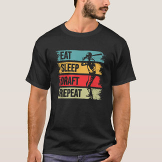 Camiseta Béisbol fantástico dice borrador de sueño para com